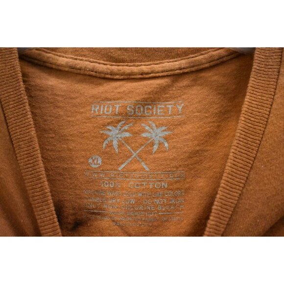 Unisex Riot Society Snitches Get Stitches Rart Custom Bleach Dye T-shirt Size XL - Picture 4 of 5